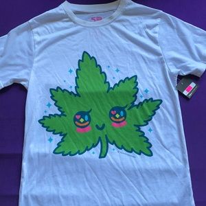 kawaii NEW Sparkle Bomb leaf shirt Small